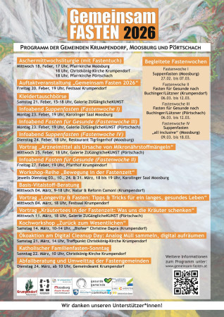 Programm Gemeinsam Fasten 2026