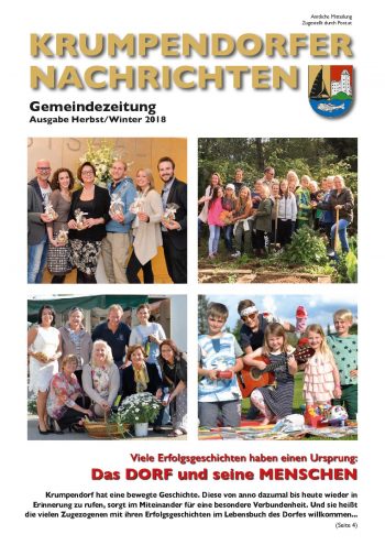 Cover Krumpendorfer Nachrichten Herbst / Winter 2018