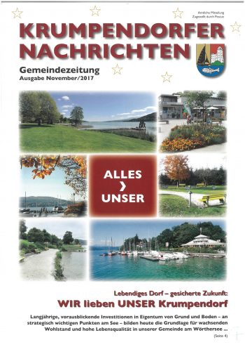 Cover Krumpendorfer Nachrichten Herbst/Winter 2017