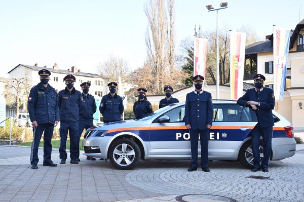 Foto PI Krumpendorf mit Maske Foto PI Krumpendorf mit Maske