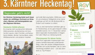3. Kärntner Heckentag - heimische Wildgehölze zu kaufen!