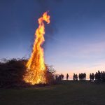 Abbrennen von Osterfeuer