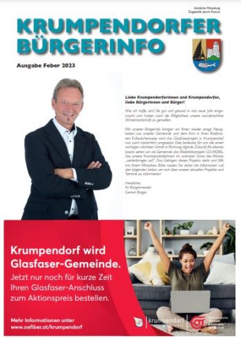 Cover Krumpendorfer Bürgerinfo Feber 2023