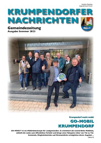 Cover Krumpendorfer Nachrichten Sommer 2023