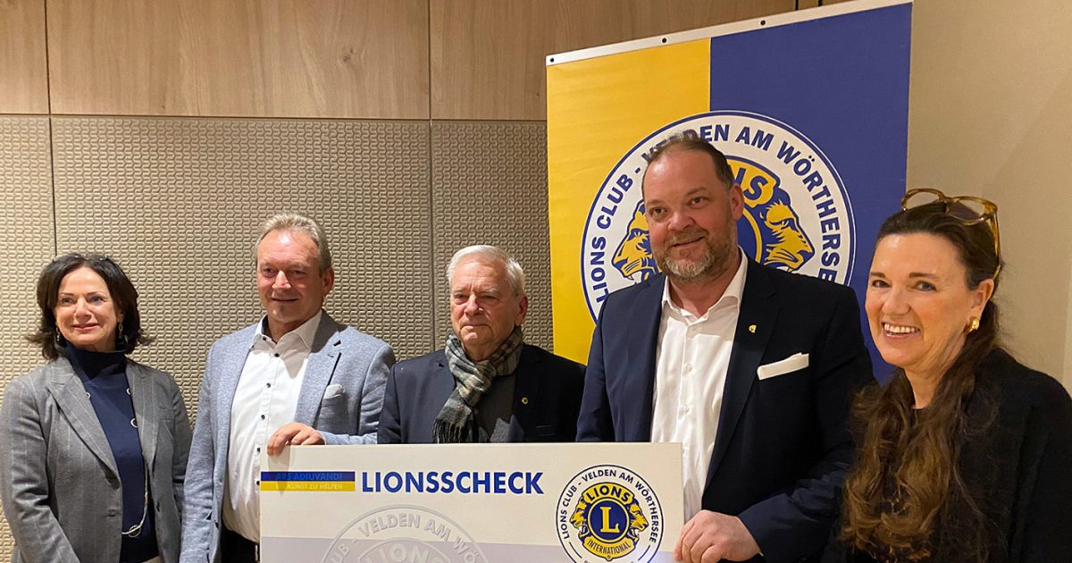 Unterstützung für einkommensschwache Haushalte vom Lions Club Velden ...