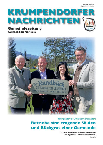 Cover Krumpendorfer Nachrichten Sommer 2025