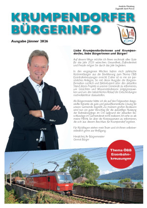 Cover Krumpendorfer Bürgerinfo Jänner 2026
